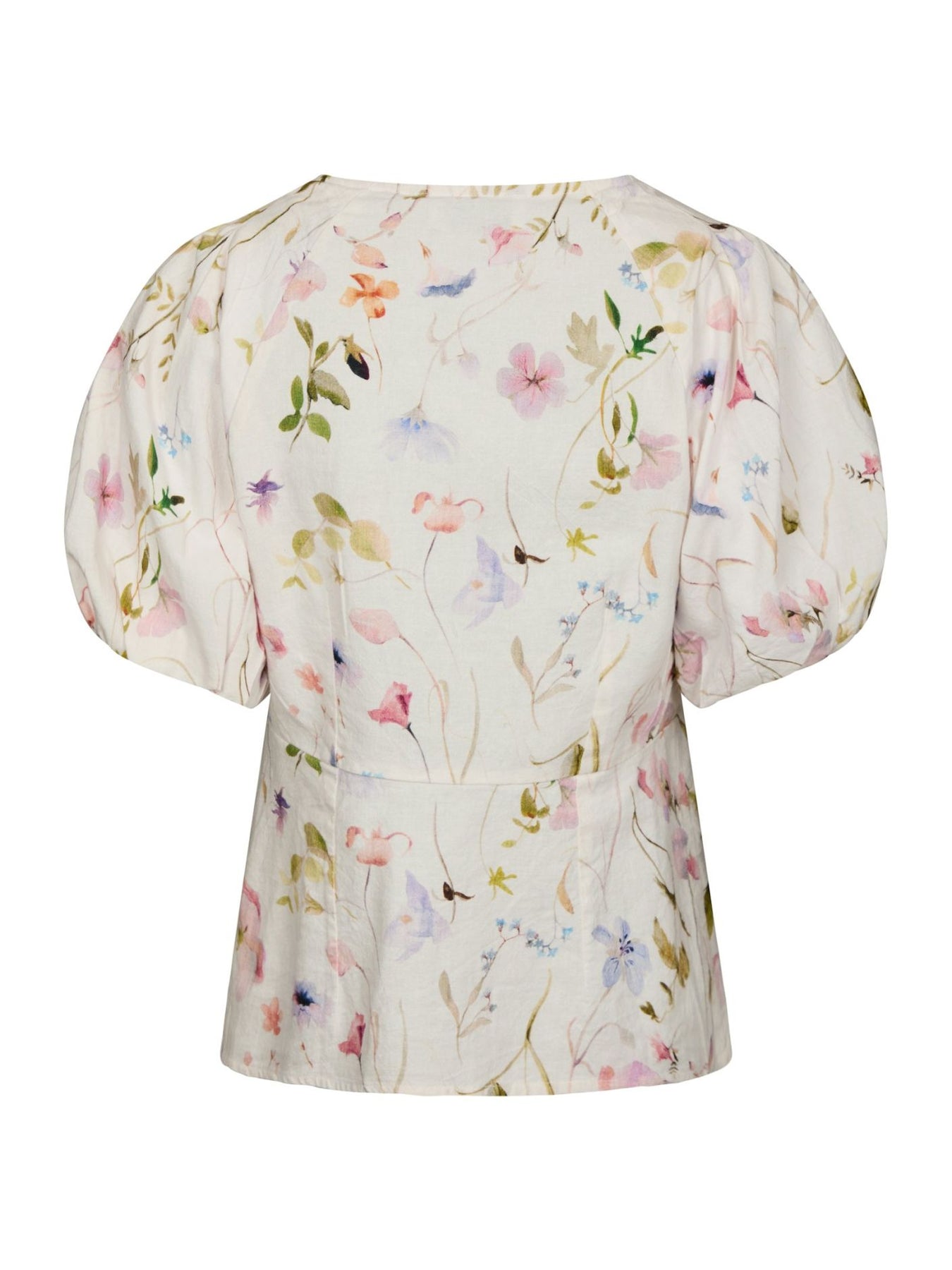 Irina Flower Blouse - Off White