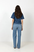 Wendia Denim Blouse - Blue