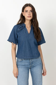 Wendia Denim Blouse - Blue