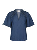 Wendia Denim Blouse - Blue