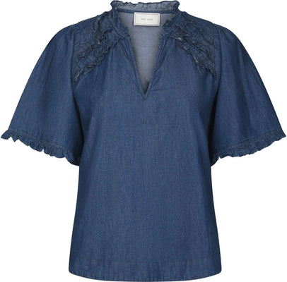 Wendia Denim Blouse - Blue
