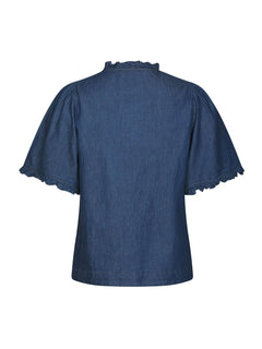 Wendia Denim Blouse - Blue