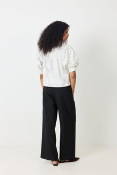 Etta Slim Stripe Shirt - Off White