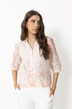 Roselle Blooming Blouse - Misty Rose