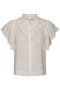 Vinsa S Voile Top - Light Pink