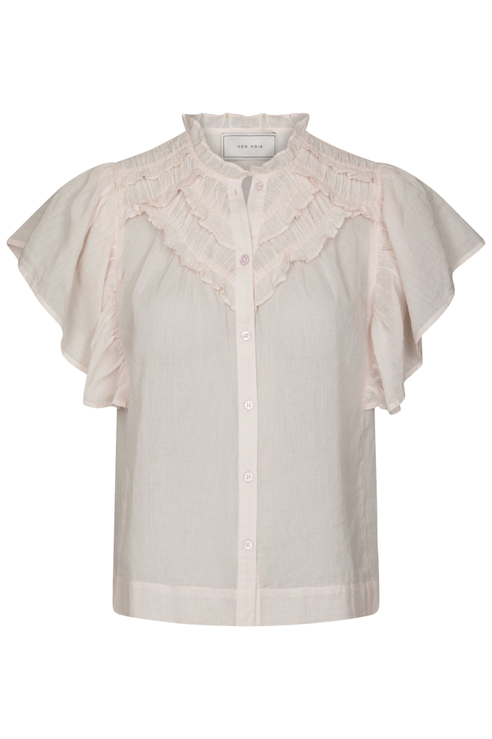 Vinsa S Voile Top - Light Pink