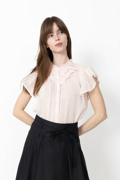 Vinsa S Voile Top - Light Pink