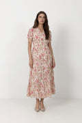 Kanza Flower Rose Dress - Rose