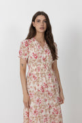 Kanza Flower Rose Dress - Rose