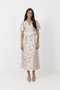 Clarine Flower Dress - Off White