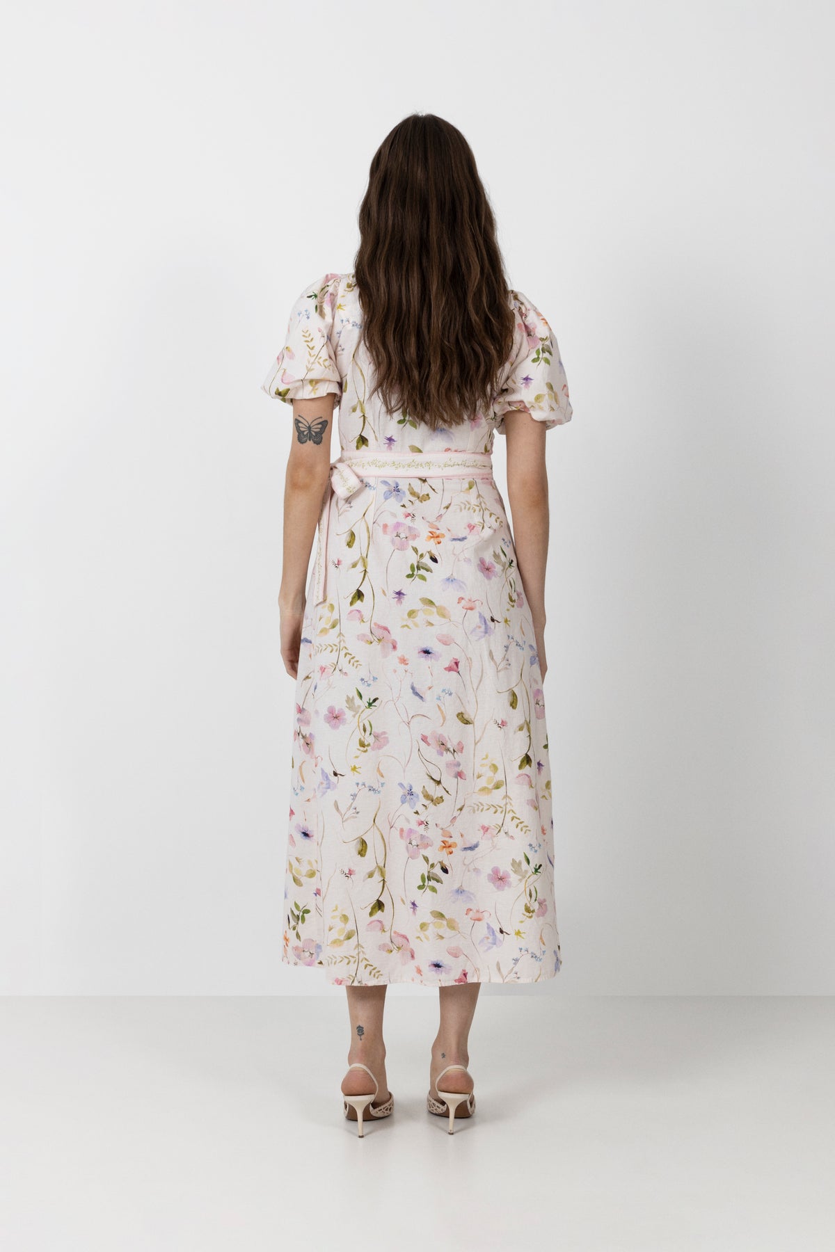 Clarine Flower Dress - Off White