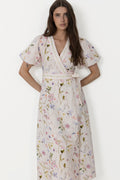 Clarine Flower Dress - Off White