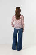 Ajda Paisley Dance Blouse - Rose