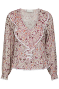 Ajda Paisley Dance Blouse - Rose