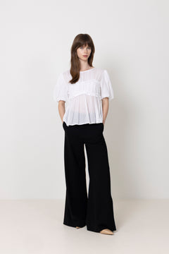 Kiril S Voile Blouse - White