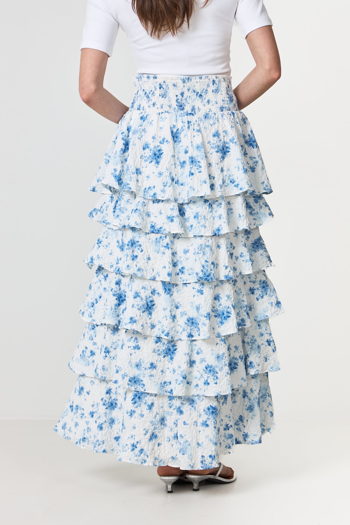 Morris Fleur Skirt - Blue Floral