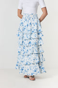Morris Fleur Skirt - Blue Floral