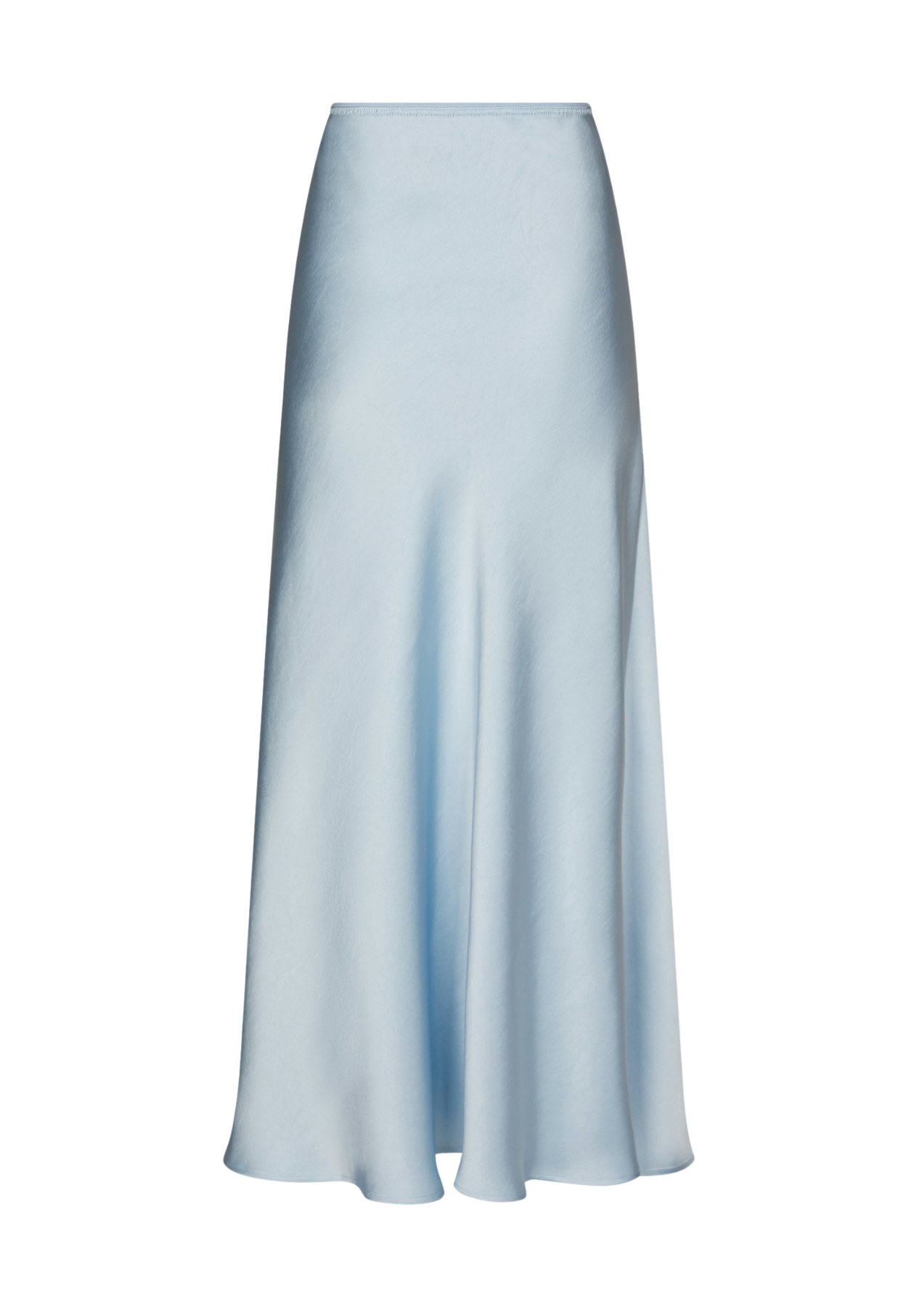 Vicky Heavy Sateen Skirt - Light Blue