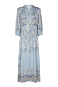 Stellar Artist Paisley Dress - Light Blue