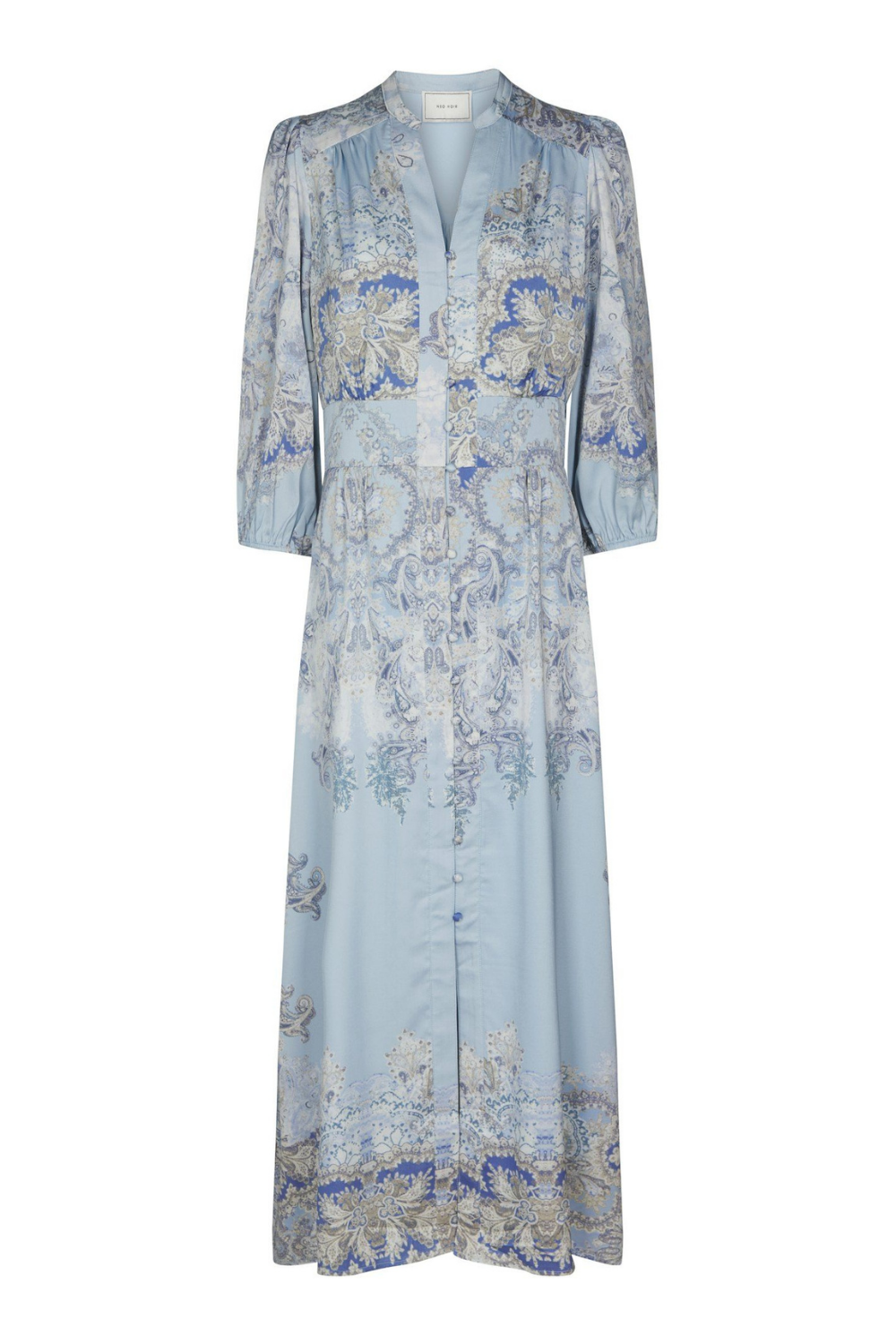 Stellar Artist Paisley Dress - Light Blue
