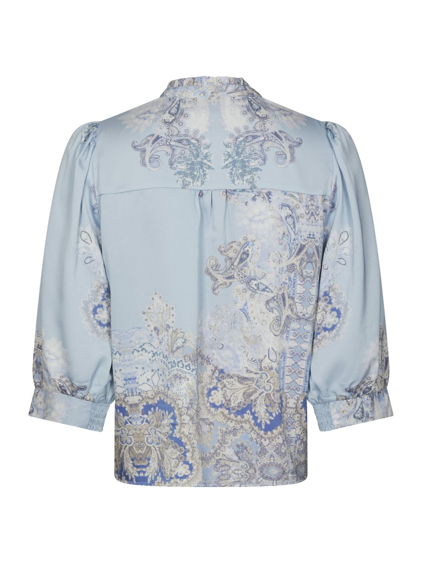 Roselle Artist Paisley Blouse - Light Blue
