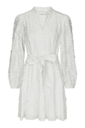 Monnie Embroidery Dress - White