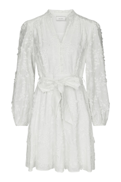 Monnie Embroidery Dress - White