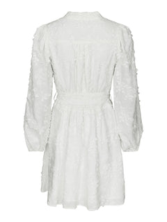 Monnie Embroidery Dress - White