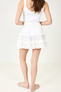 Heidie Ruffle Skirt - White
