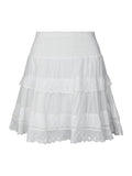 Heidie Ruffle Skirt - White