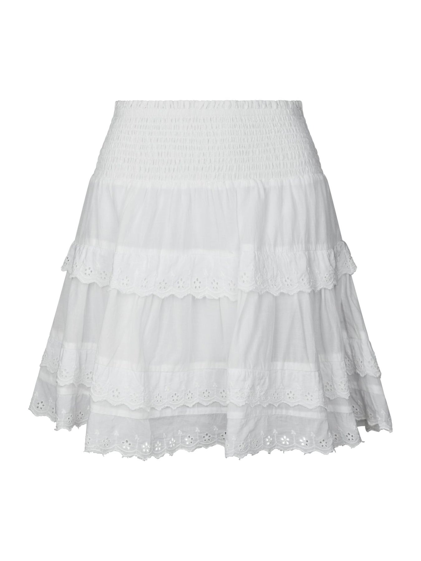 Heidie Ruffle Skirt - White