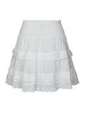 Heidie Ruffle Skirt - White