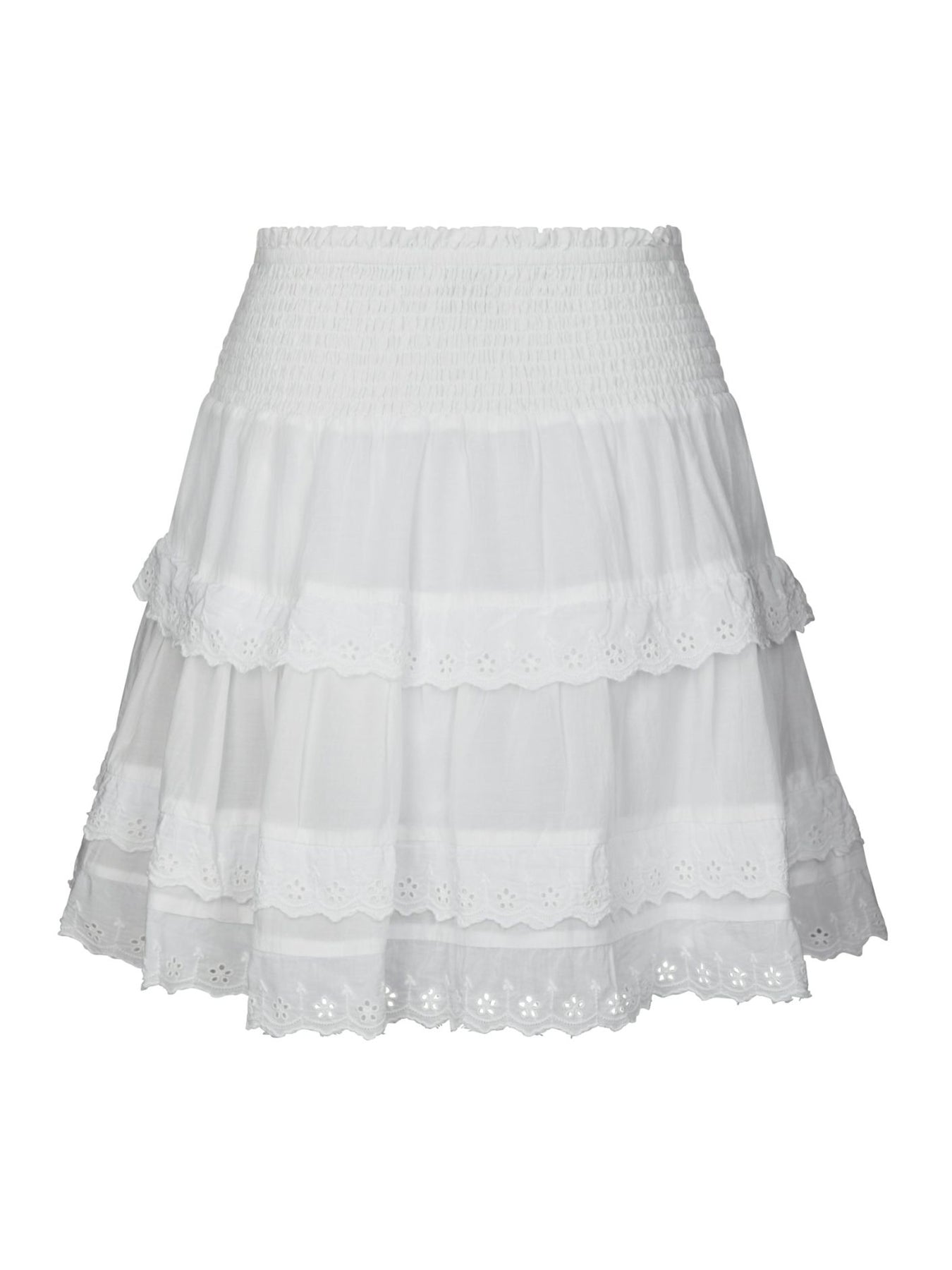 Heidie Ruffle Skirt - White
