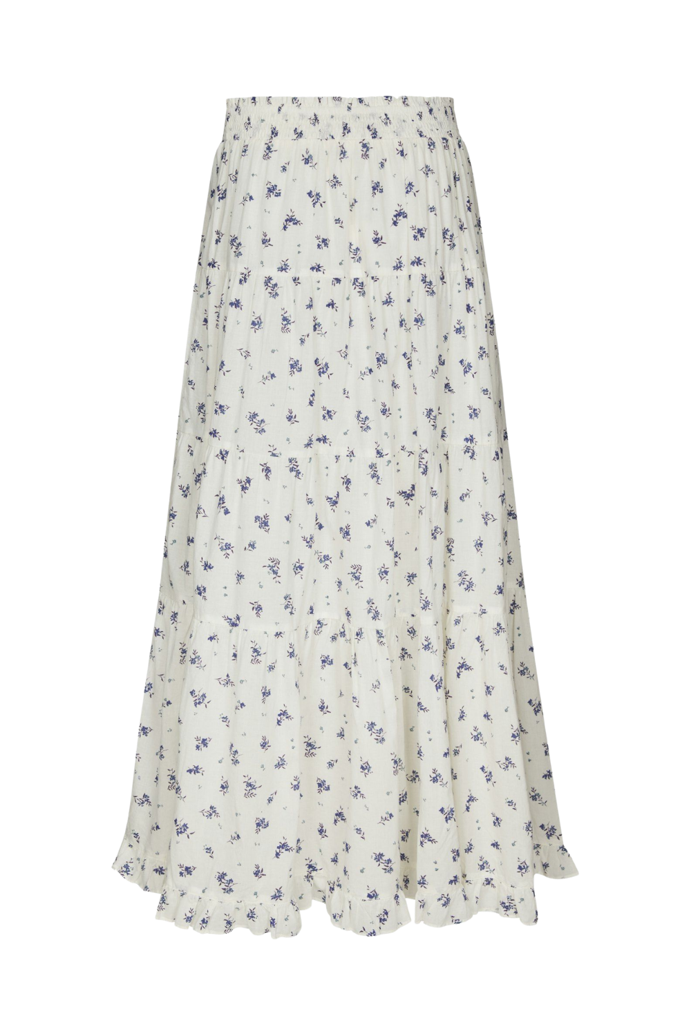 Asta Small Blossom Skirt - White Blue