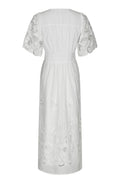 Lunette Emb Dress - White