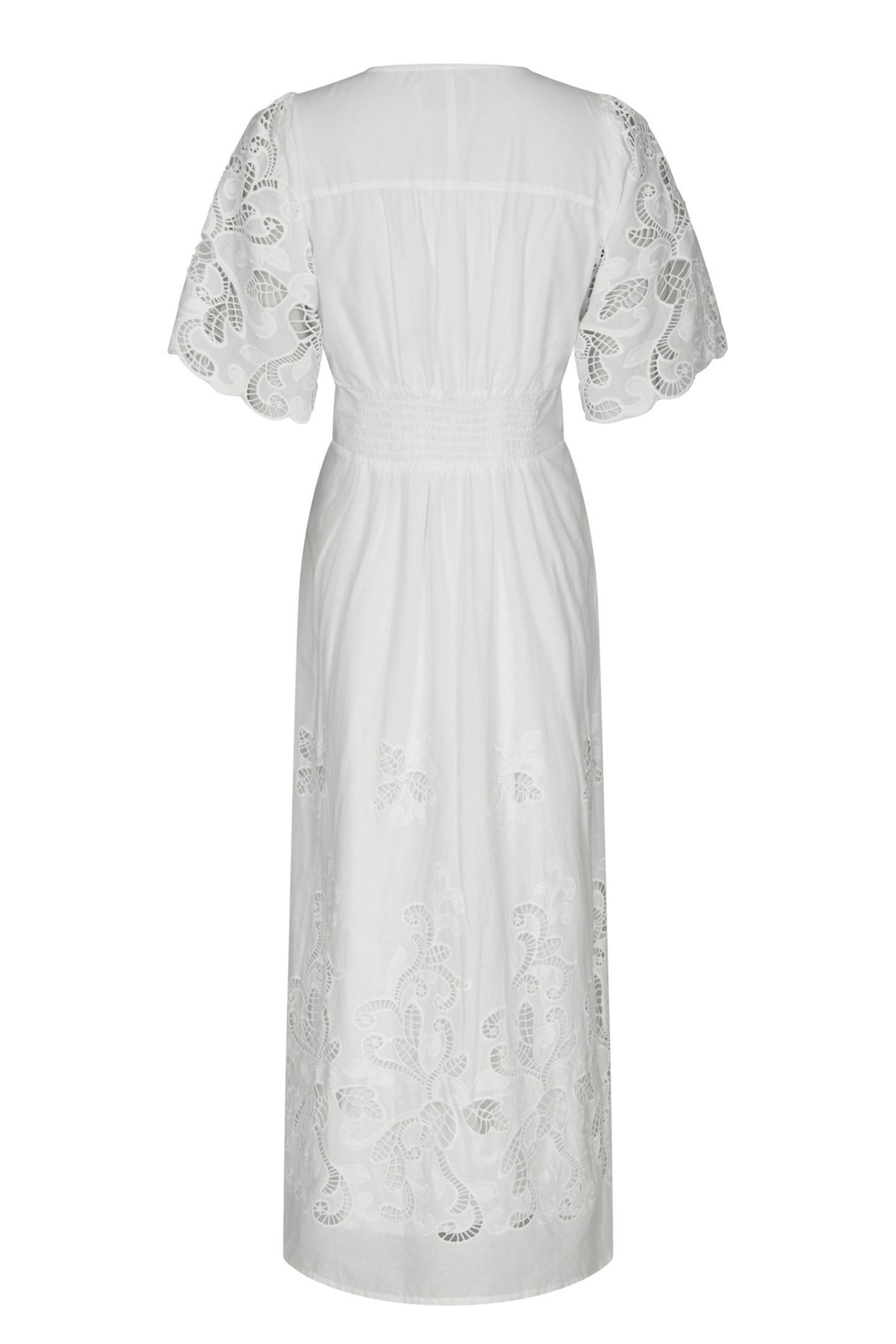 Lunette Emb Dress - White
