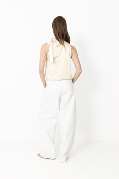Veda Heavy Sateen Top - Light Yellow