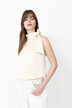 Veda Heavy Sateen Top - Light Yellow