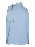 Veda Poplin Top - Light Blue