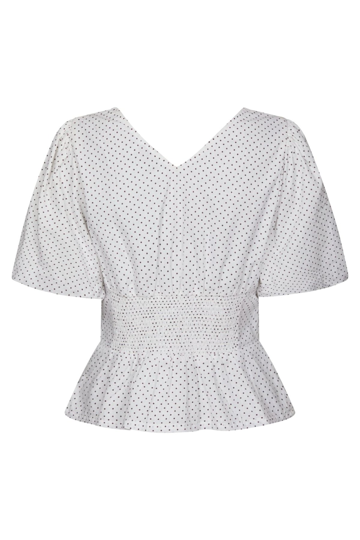 Sapura Mini Dot Blouse - White