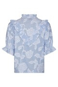 Manet Jacquard Blouse - Light Blue