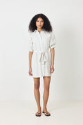 Serene Slim Stripe Dress - Off White