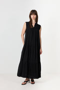 Veana S Voile Maxi Dress - Black
