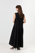 Veana S Voile Maxi Dress - Black