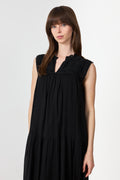 Veana S Voile Maxi Dress - Black