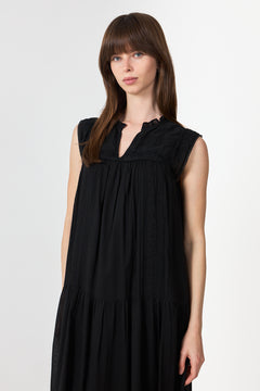 Veana S Voile Maxi Dress - Black