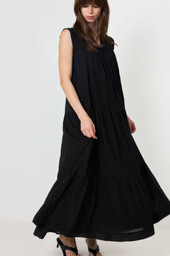 Veana S Voile Maxi Dress - Black