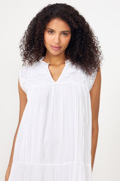 Veana S Voile Maxi Dress - White