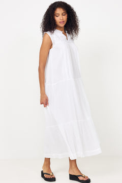 Veana S Voile Maxi Dress - White