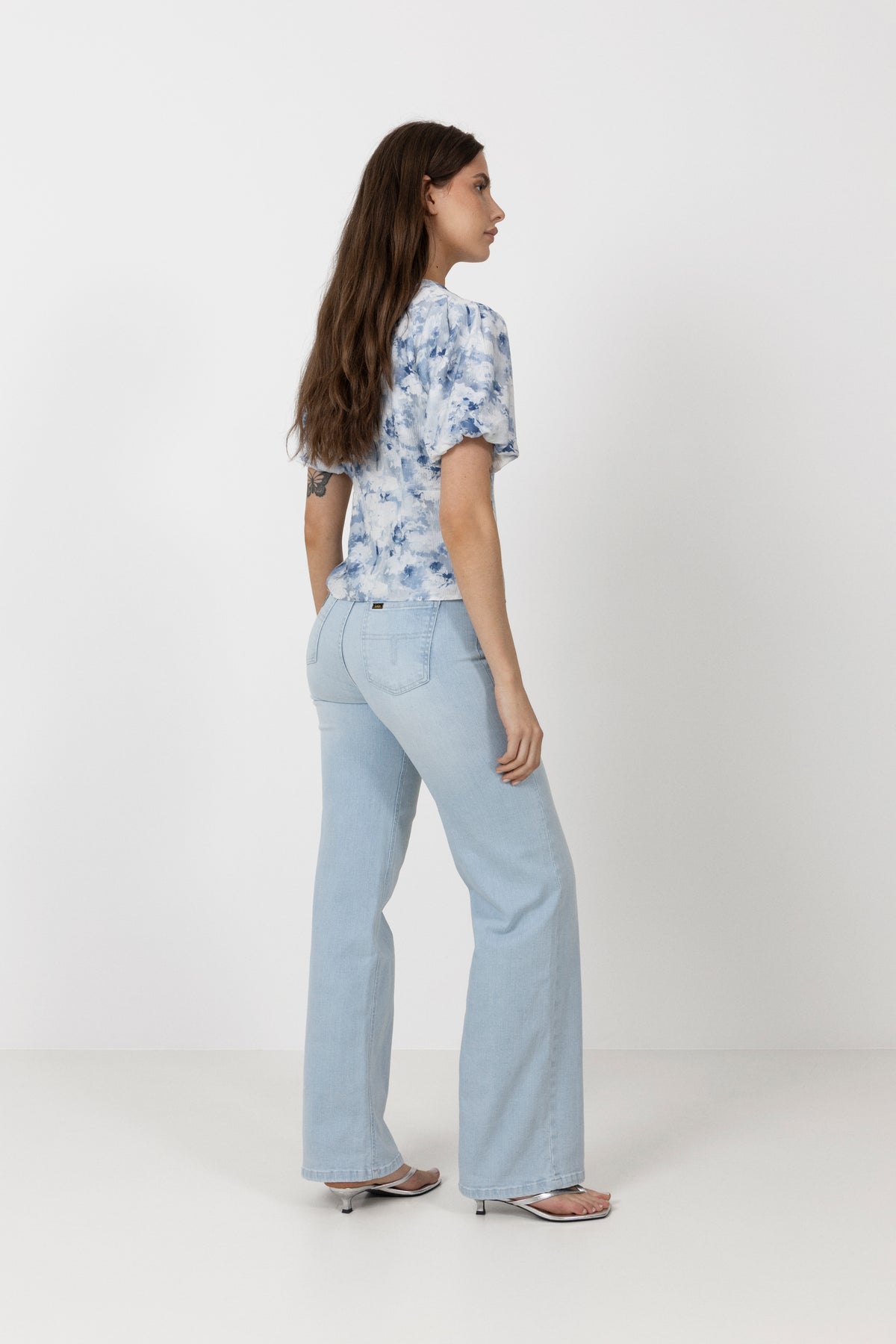 Irina Floral Fusion Blouse - Blue